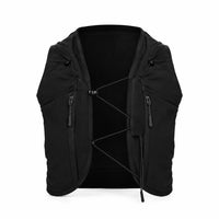 Gilet d'hydratation running 5L de couleur noir vue de face 