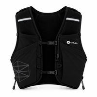gilet d'hydratation 12L de couleur noir vue de face 