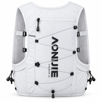 sac trail 10L porte baton de couleur blanc vue de derriere 