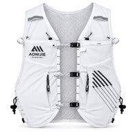 sac trail 10L porte baton de couleur blanc vue de face 