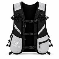 sac trail 10L multi-points de couleur gris vue de face 