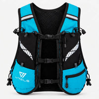 sac trail 10L multi-points de couleur bleu vue de face