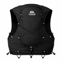 sac ultra trail 12L de couleur noir vue de derriere 