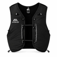 sac ultra trail 12L de couleur noir vue de face