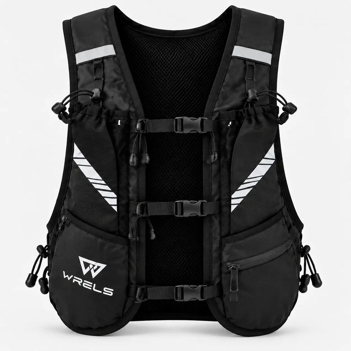 sac trail 10L multi-points noire vue de face 