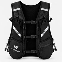 sac trail 10L multi-points noire vue de face 